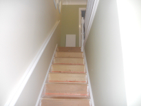 The stairs and landing before work was started (2013)