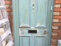 External Work - Painting of external door 2020 (before)